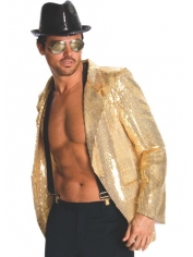 Gold Sequin Jacket - Mens Costumes